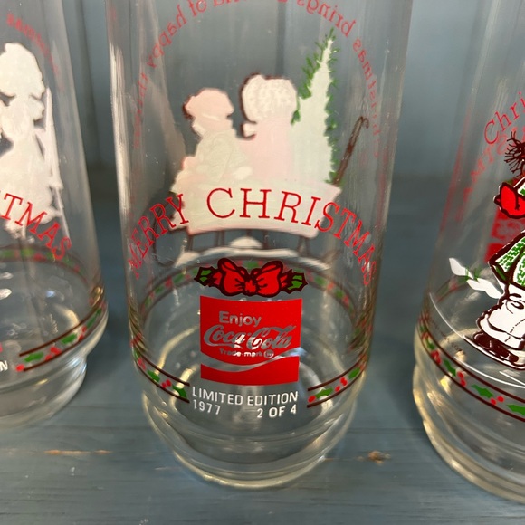 Set of (3) Vintage Holly Hobbie Coca Cola Limited Edition Glasses 1977 - Picture 3 of 6